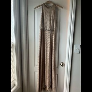 Long Beaded Designer Gown